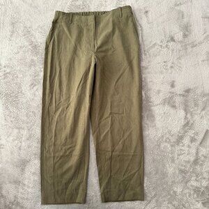 Banana Republic Olive Green Slim Straight Taper Pants Women's MEDIUM